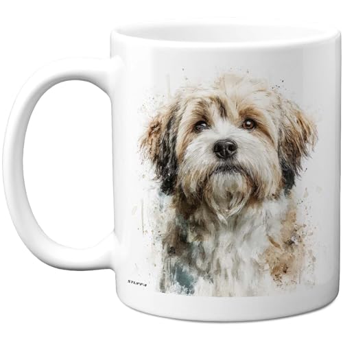 Stuff4 Mug Lhassa Apso pour amoureux des chiens – Cadeau fantaisie pour ami famille de la part d'un ami parent, propriétaire de chien, cadeau d'anniversaire...