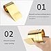 CXGBQSJ Brass Strip, 0.4mm Thickness, Easy to Cut and Bend for Hobby Craft, Decorative Models, Metal Repairs and Industrial Applications,0.4x10mm