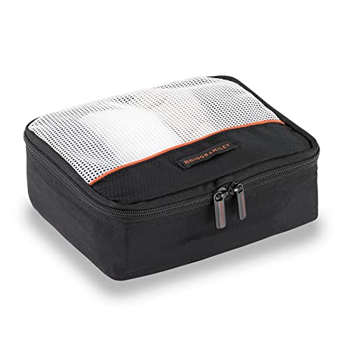 Briggs & Riley 3 Pack Zippered Packing Cubes/Luggage Organizers For Travel, Black, Small #TOP5
