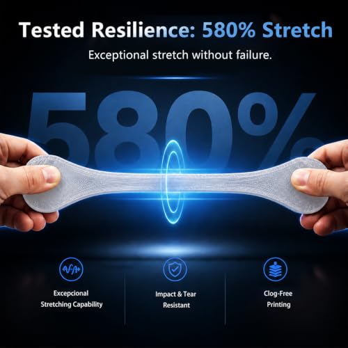 Image of Siraya Tech Flex TPU 85A 3D Printer Filament, ISO 10993 Tested, Clear, 1kg