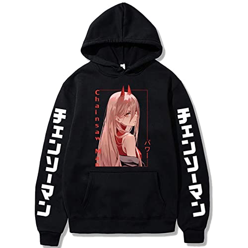 acsefire Chainsaw Man Power Pullover Power Hoodie Power Sweatshirt Chainsaw Man Hoodie Power Lässiger Streetwear-Pullover für Männer, Frauen, Teenager Cover