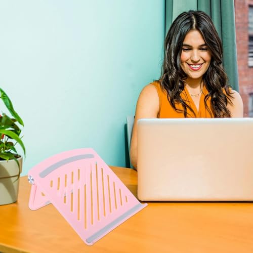 Base portátil ajustable para laptop plegable rosa miniatura 7