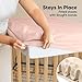 2-Pack Waterproof Crib Sheets for Boys, Girls - 52x28 Fitted Organic Cotton Baby Crib Sheets, Toddler Mattress Protector Cover, Washable, Soft & Durable Baby Bedding Essentials (Cameo)
