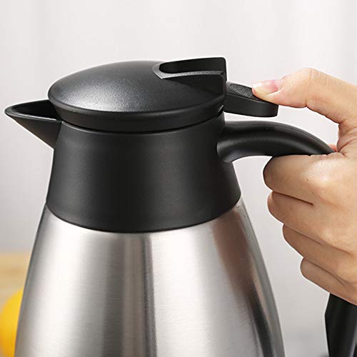 68Oz Coffee Carafe Airpot Insulated Coffee Thermos Urn Stainless Steel Vacuum Thermal Pot Flask For Coffee, Hot Water, Tea, Hot Beverage - Keep 12 Hours Hot, 24 Hours Cold … #TOP5