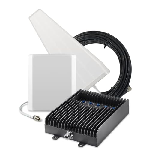 SureCall Fusion5s Yagi/Panel Cellular Signal Booster for All Carriers 3G/4G LTE up to 6,000 Sq Ft