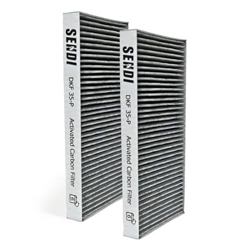 2 Aktivkohlefilter für Miele DKF 35-P Kompatibel mit Miele Dunstabzugshaube KMDA 7272 KMDA 7473 KMDA 7676 KMDA 7876 & DAC xxxx im Umluftbetrieb