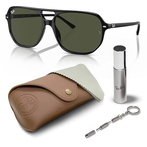 Image of Ray-Ban RB2205 BILL ONE Square-Round Shaped Sunglasses for Men & Women with Official RAYBAN Eyewear Kit