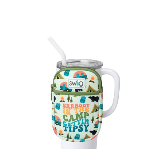 Swig Life Mega Mug Pouch with Strap & Phone Pocket, Errbody Camp