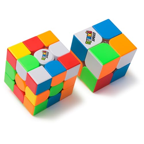 Rubik's Cube, 3x3 Magnetic Speed Cube & 2x2 Magnetic Speed Cube 2-Pack, Problem-Solving Challenging Brain Teaser Fidget Toy for Ages 8+ - Image 2