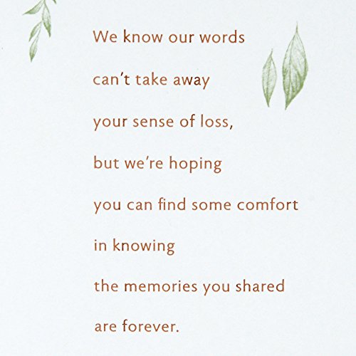 Hallmark Sympathy Greeting Card (Our Hearts Are With You) #TOP2