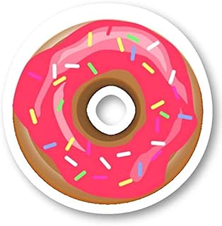 Pink Donut - Donuts Magnets Car Refrigerator Metal Sign Magnetic Vinyl 5"
