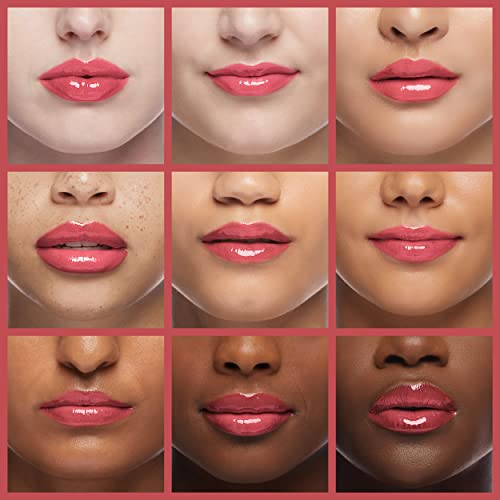 Image of Maybelline Lifter Gloss, Hydrating Lip Gloss with Hyaluronic Acid, High Shine for Plumper Looking Lips, Heat, Raspberry Neutral, 0.18 Ounce (Pack of 2)