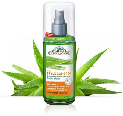 Anti-frizz & Volume Corpore Sano Aloe Vera & Honey Spray 200ml miniatura 1