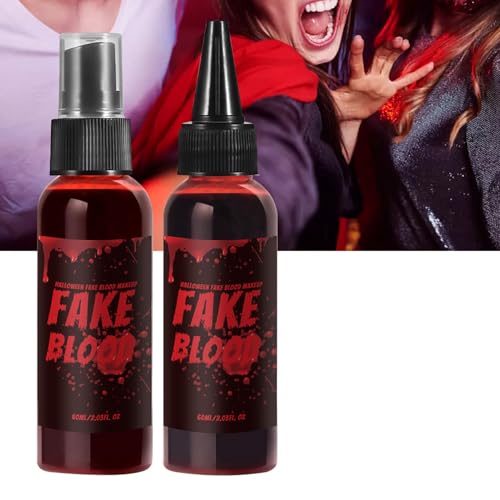 Faux sang lavable 60 ml pour maquillage d'Halloween réaliste - 2