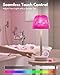 Funlenry Shower Lamp - Waterproof Bathroom Lamp with 16 Color Ocean Wave Projector, Rechargeable Shower Light with Touch & Remote Control, Cordless Light for Inside Shower/Bathtub