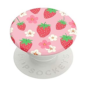 PopSockets PopGrip – Expanding Stand and Grip with a Swappable Top for Smartphones and Tablets – Berry Bloom