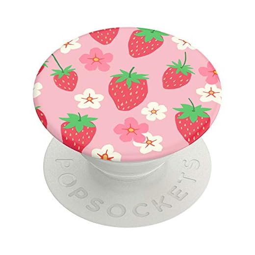 Popsockets PopGrip - Soporte y Agarre para Teléfonos Móviles y Tablets con un PopTop Intercambiable - Berry Bloom