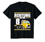 Geburtstag Deko 8 Jahre Junge Auto Geburtstagshirt
