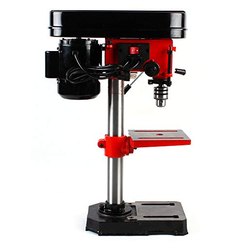 image for CNCEST Bench Top Drill Press, 5 Speed Electric Bench Drilling Height A