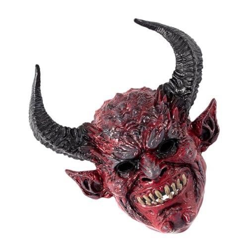 Masque de Bal Masqué Diable Rouge Ajustable Évitant la Chaleur