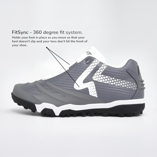Image of RIP-IT SwiftStep Ringor Pro Turf Softball Shoes | Size 13 | Charcoal