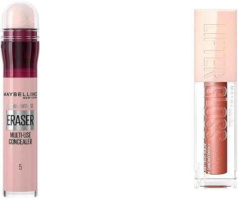 Maybelline New York Instant Anti Age Eraser Kapatıcı- 05 Brighten & Maybelline New York Lifter Gloss Nemlendirici Dudak Parlatıcısı - 009 Topaz