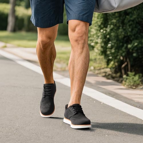 Bruno Marc Men's Oxfords - Classic Comfort,Size 8.5,Black-Hands Free,BMUMOX2415