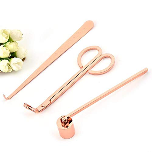 homozy 3 Unidades de aço Inoxidável para Velas Cortador de Pavios para Lamínulas de óleo E Tesoura C