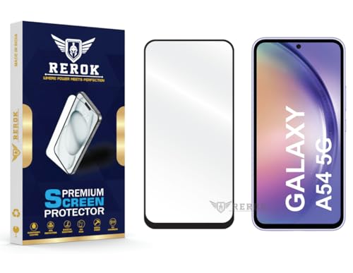 Image of Gorilla Tempered Glass Screen Protector Compatible with Samsung Galaxy A54 5G [Pack of 1] | Edge-to-Edge, Bubble-Free, Case Friendly, Easy Installation Kit