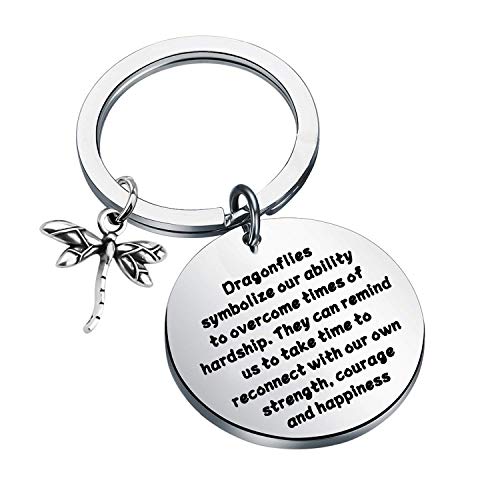 ENSIANTH Dragonfly Keychain Dragonfly Lover Gift Inspiration Gift for Friend