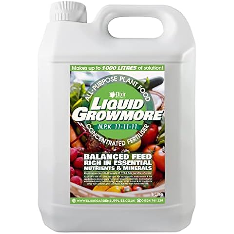 Elixir Gardens Liquid Growmore Fertiliser Cover