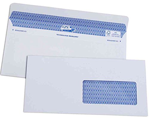 GPV 5051 Briefumschläge SECURE, 112 x 225 mm, mit Fenster