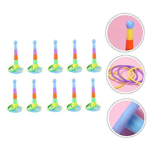 Sosoport 10 Conjuntos Círculo Pequeno Brinquedo De Plástico Playes Crianças Brinquedos De Plástico A