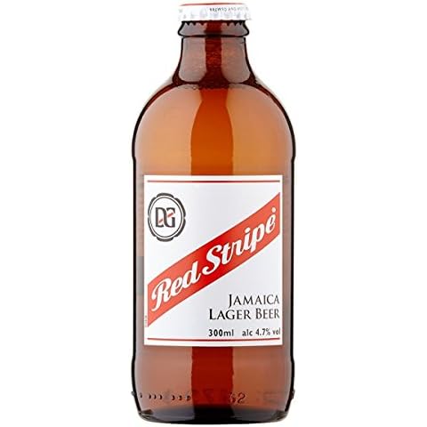 Red Stripe Jamaican Lager Beer 300ml (Pack of 24 x 300ml) Cover