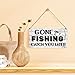Gone Fishing Catch You Later Sign Funny Farmhouse Wooden Hanging Sign Plaque Rustic Retro Wall Art Decor Home Seaside Kitchen Decoration 12 x 6 Inches