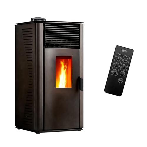 Poêle à granulés étanche Anita 12 kW Noir Sannover