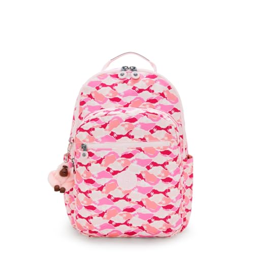 Kipling Bolsa casual feminina, palmeira cor-de-rosa, Palma rosa, ミディアム