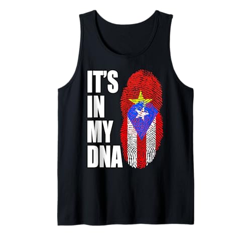 Bandera de ADN vietnamita y puertorriqueña Camiseta sin Mangas