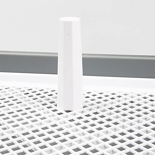 LOVIVER Gitter-Hunde-Trainings-Toiletten-Toiletten-Welpen-Trainings-Tablett Hält Pfoten und Böden sauber 25,6 x 20 Zoll groß, bequem für kleine und, Dunkelgrau