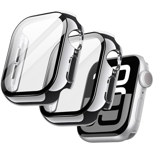 JETech Apple Watch Series 11/10 46mmp bLP[X tیtBt ^bNfUC SʕیJo[ KXtB x 2Zbg (Vo[)