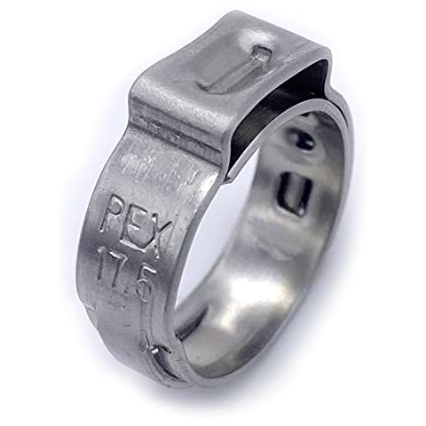 Bangrui 10 PCS 1/2-inch Stainless Steel,Pex Cinch Clamp Rings For PEX Tubing Pipe(1/2 inch-10pcs) Cover