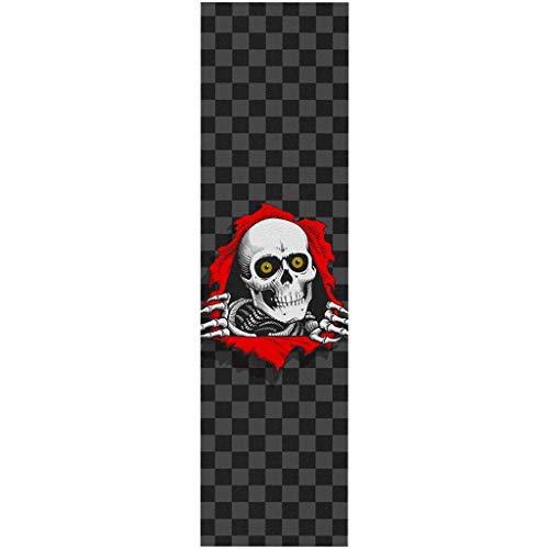 Powell Peralta Skateboard Griptape Ripper Checker Black 10.5 x 33 Grip Sheet product thumbnail 2