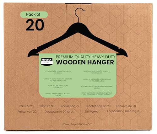 Utopia Home FBA_UH0061 Premium Wooden Hangers 20 Pack thumb #10