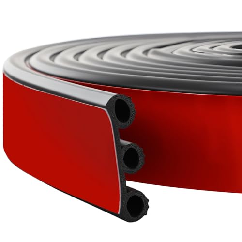 Joyfolk 23FT Truck Cap Seal 2-1/8 Inches Wide 1/2 Inches High 23 Feet Long Truck Topper Seal with Adhesive EPDM Rubber for Heavy Duty Canopies and Camper Over 200 Lbs