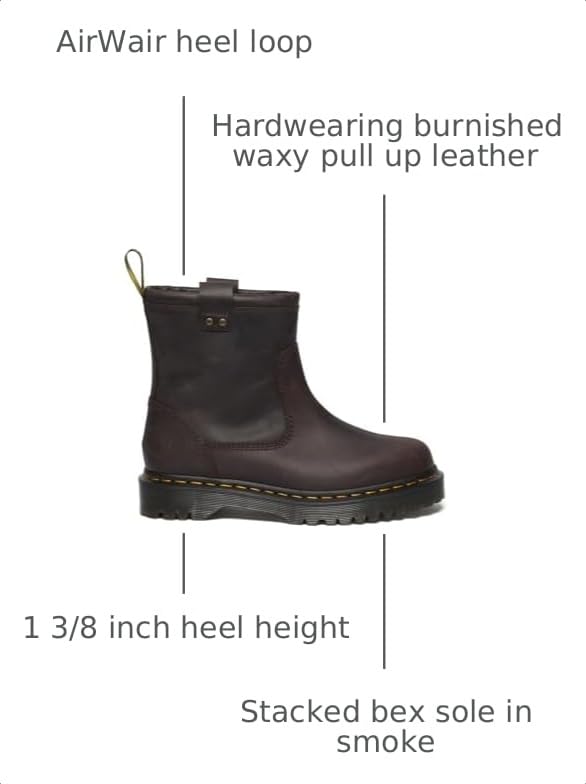 Image of Dr. Martens womens Anistone Lo Leather Boots