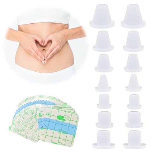 Heyshapeing Piercing para ombligo de silicona suave para liposucción, 14 unidades + cinta, 14pcs+Tape