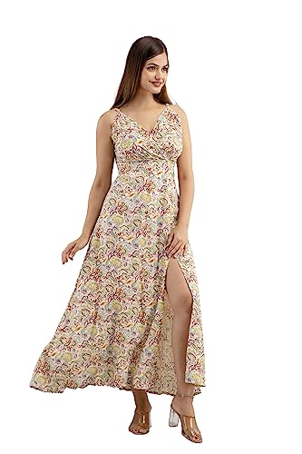 Image of DMP FASHION Women's Cottion Printed Classic Trendy Fashion Dress