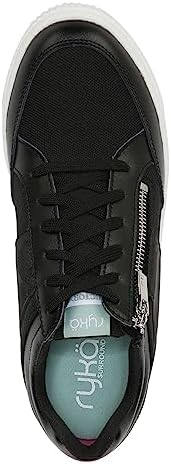 Ryka Women's Victory Wedge Sneaker Black 9 M | Image 5