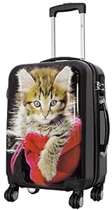 Trendyshop365 Trendyshop365 Handgepäckkoffer Motiv Katze 53 cm 38 Liter 4 Räder Bunt Zahlenschloss Trendyshop365 Trendyshop365 Handgepäckkoffer Motiv Katze 53 cm 38 Liter 4 Räder Bunt Zahlenschloss