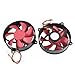Ruilogod 2 szt 92mm okrągły 12V 3P Plastic PC Komputer CPU Cooler Wentylator